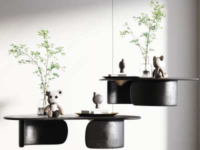 现代茶几3D模型下载